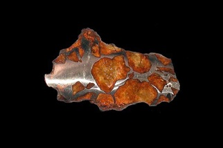 46【天珠八仙】.《鉄隕石/ゴビ砂漠に落下》..隕鉄６眼天珠..約4㌢18㌘